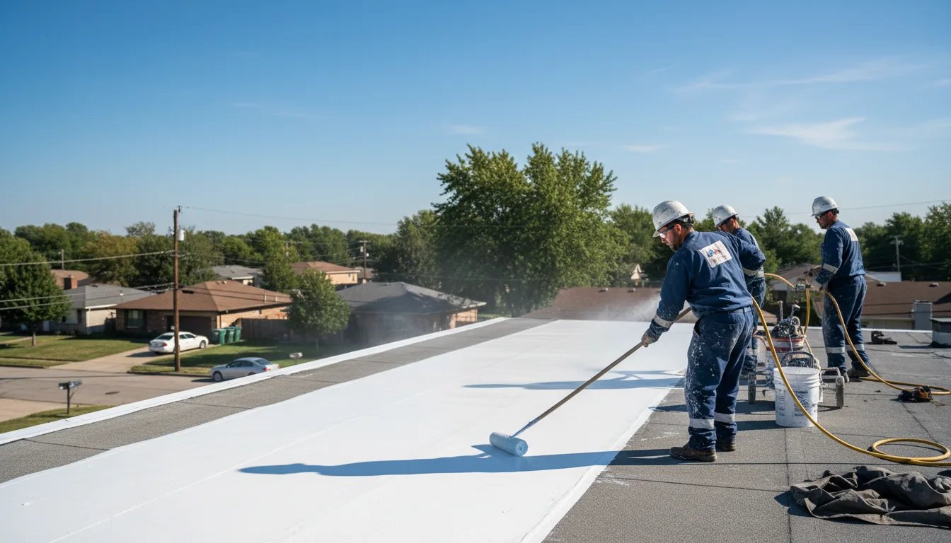 Commercial roof coating in Hillside, IL near me